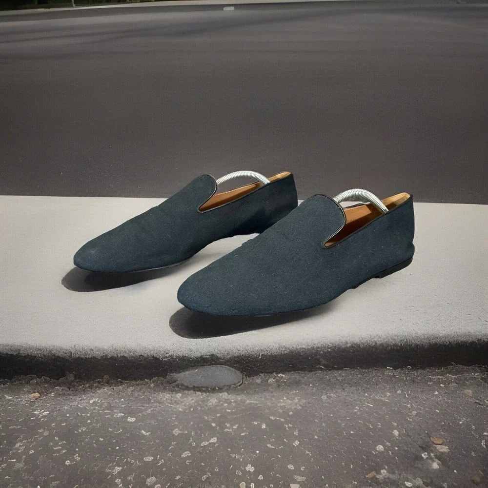Dries Van Noten Navy Blue Driving Loafer Slip On EU 44 US 11 Made in Italy